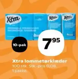 Kvickly Xtra lommetørklæder tilbud