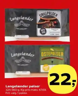 Kvickly Langelænder pølser tilbud