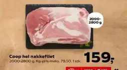 Kvickly Coop hel nakkefilet tilbud