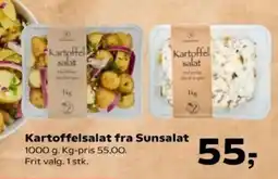 Kvickly Kartoffelsalat fra Sunsalat tilbud