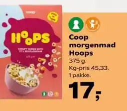 Kvickly Coop morgenmad Hoops tilbud