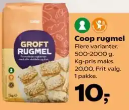 Kvickly Coop rugmel Flere varianter. tilbud
