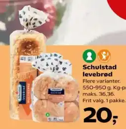 Kvickly Schulstad levebrød tilbud