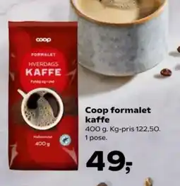 Kvickly Coop formalet kaffe tilbud