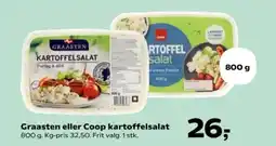 Kvickly Graasten eller Coop kartoffelsalat tilbud