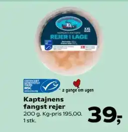 Kvickly Kaptajnens fangst rejer tilbud