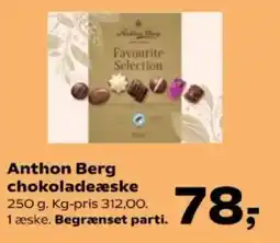 Kvickly Anthon Berg chokoladeæske tilbud