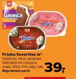 Kvickly Frisko favorites is* tilbud