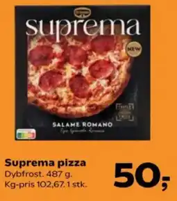 Kvickly Suprema pizza Dybfrost. tilbud