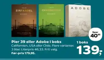 Kvickly Pier 39 eller Adobe i boks tilbud