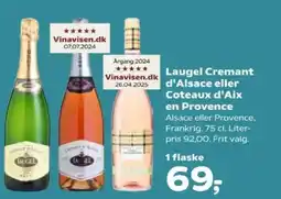 Kvickly Laugel Cremant d'Alsace eller Coteaux d'Aix tilbud