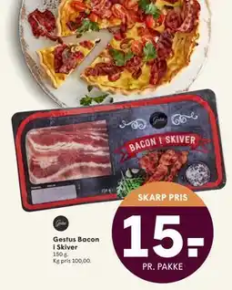 SPAR Gestus Bacon i Skiver, DKK 15 tilbud