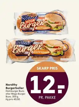 SPAR Nordthy Burgerboller, DKK 12 tilbud