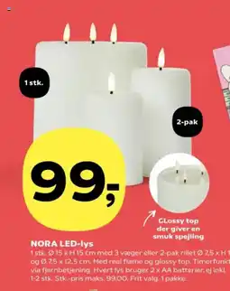 Kvickly NORA LED-lys tilbud