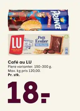 SPAR Café au LU, DKK 18 tilbud