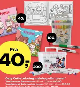 Kvickly Cozy Cutie coloring malebog eller tusser tilbud