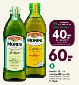 SPAR Monini Ekstra Jomfru Olivenolie, DKK 60, App-pris tilbud
