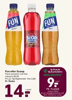 SPAR Fun eller Scoop, DKK 14, App-pris tilbud