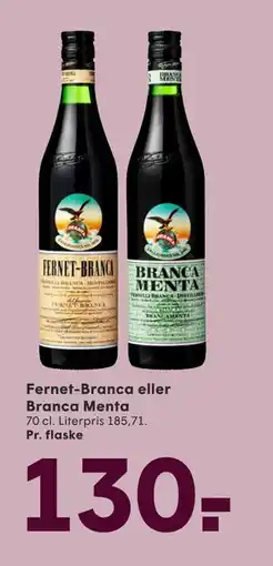 SPAR Fernet-Branca eller Branca Menta, DKK 130 tilbud