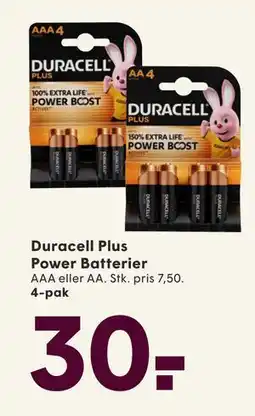SPAR Duracell Plus Power Batterier, DKK 30 tilbud