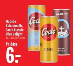 Min Købmand Matilde Kakaomælk, Cocio Classic eller Delight, DKK 6 tilbud