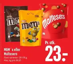 Min Købmand M&M´s eller Maltesers, DKK 23 tilbud