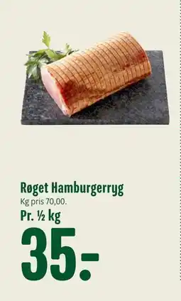 Min Købmand Røget Hamburgerryg, DKK 35 tilbud
