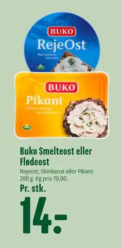 Min Købmand Buko Smelteost eller Flødeost, DKK 14 tilbud