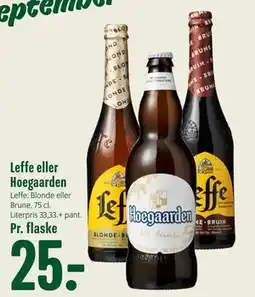 Min Købmand Leffe eller Hoegaarden, DKK 25 tilbud