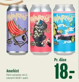 Min Købmand Anarkist, DKK 18 tilbud