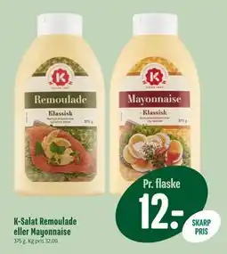 Min Købmand K-Salat Remoulade eller Mayonnaise, DKK 12 tilbud