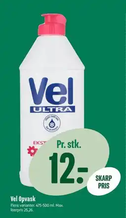 Min Købmand Vel Opvask, DKK 12 tilbud