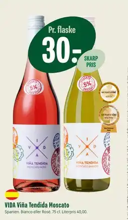 Min Købmand VIDA Viña Tendida Moscato, DKK 30 tilbud