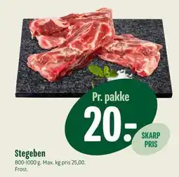 Min Købmand Stegeben, DKK 20 tilbud