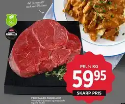 MENY FREYGAARD OKSEKLUMP, DKK 59.95 tilbud