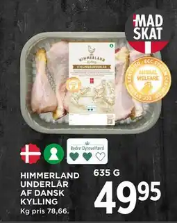 MENY HIMMERLAND UNDERLÅR AF DANSK KYLLING, DKK 49.95 tilbud