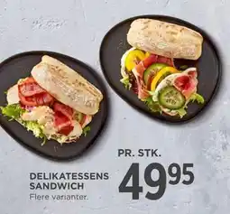 MENY DELIKATESSENS SANDWICH, DKK 49.95 tilbud