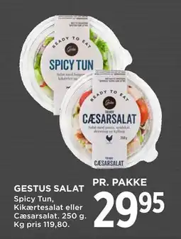 MENY GESTUS SALAT, DKK 29.95 tilbud