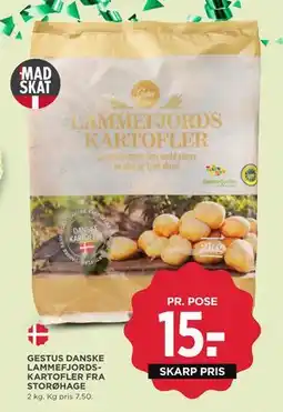 MENY GESTUS DANSKE LAMMEFJORDSKARTOFLER FRA STORØHAGE, DKK 15 tilbud