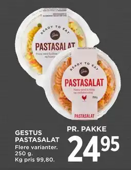 MENY GESTUS PASTASALAT, DKK 24.95 tilbud