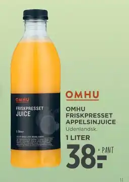 MENY OMHU FRISKPRESSET APPELSINJUICE, DKK 38 tilbud