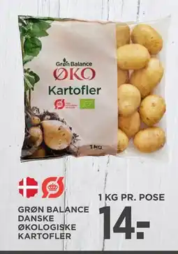 MENY GRØN BALANCE DANSKE ØKOLOGISKE KARTOFLER, DKK 14 tilbud