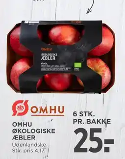 MENY OMHU ØKOLOGISKE ÆBLER, DKK 25 tilbud