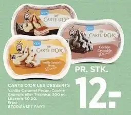 MENY CARTE D’OR LES DESSERTS, DKK 12 tilbud