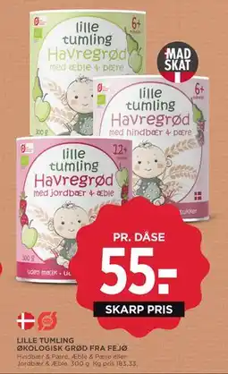 MENY LILLE TUMLING ØKOLOGISK GRØD FRA FEJØ, DKK 55 tilbud