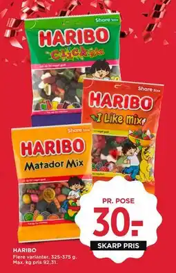 MENY HARIBO, DKK 30 tilbud