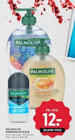 MENY PALMOLIVE PERSONLIG PLEJE, DKK 12 tilbud