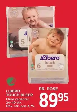 MENY LIBERO TOUCH BLEER, DKK 89.95 tilbud
