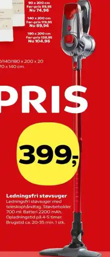 Kvickly Ledningsfri støvsuger tilbud