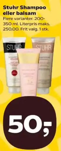 Kvickly Stuhr Shampoo eller balsam tilbud